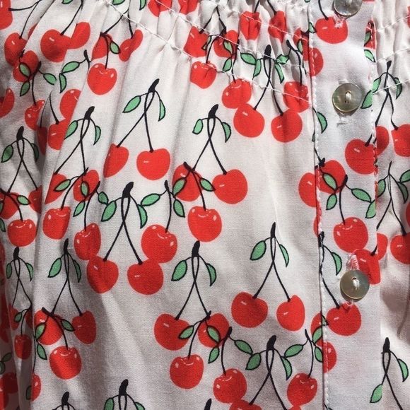 Jane and Delancey   Red Cherry Blouse - Picture 1 of 9